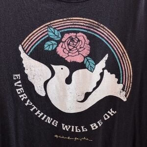 Spiritual Gangster Black Graphic Peace Tee